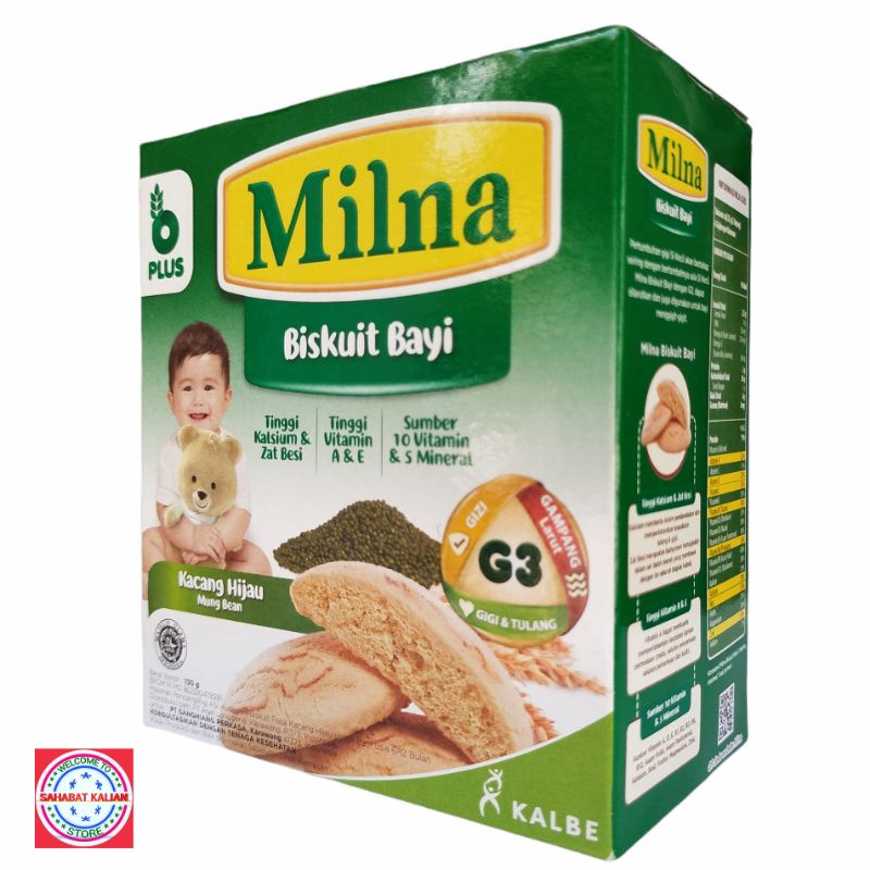 MILNA BISKUIT BAYI KACANG HIJAU 130GR PER 1 BOX