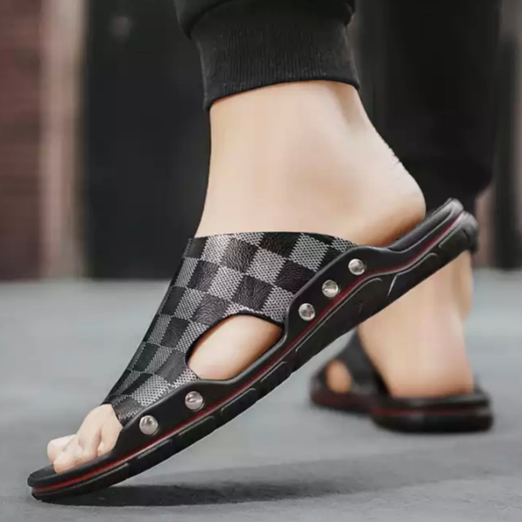 LUTTON - sandal slop pria trending 2022 - SANDAL SLOP CATUR