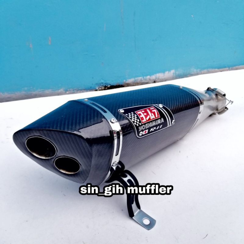 Knalpot Racing Yoshimura R11 Vixion R15 v2 v3 CBR CB Tiger MP Pulsar 200NS  Verza Byson Xabre GSX MX-3