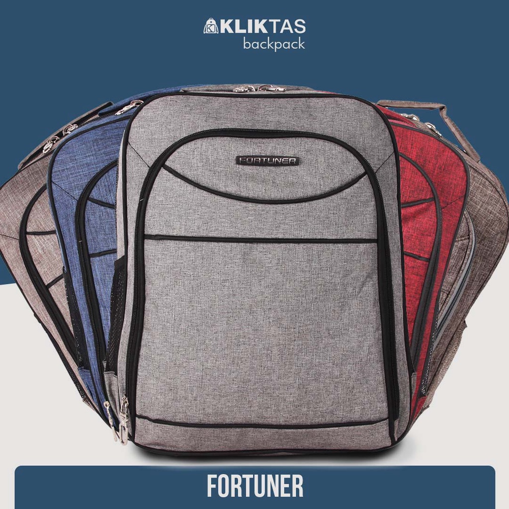 [KLIKTAS] Tas Ransel Laptop Fortuner - FT 819 - Backpack Sekolah Kuliah Tas Punggung