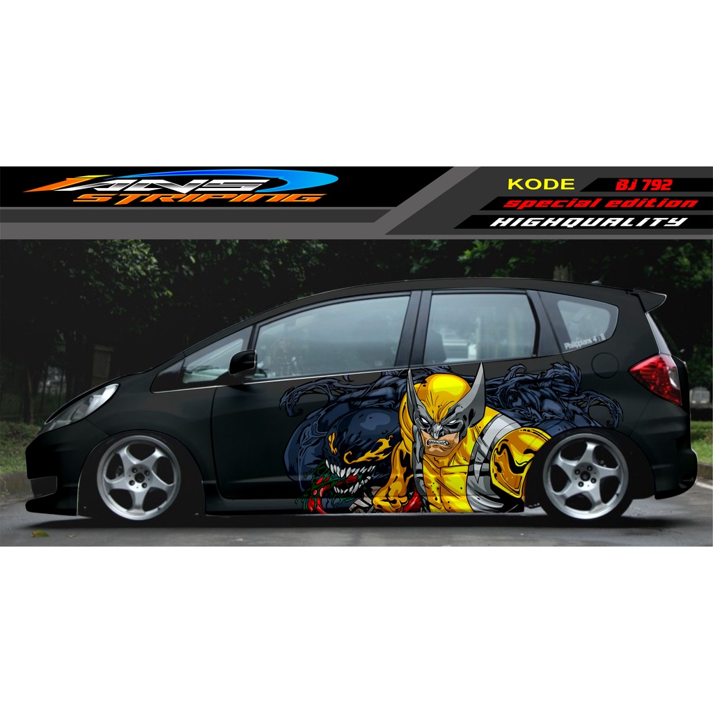 VARIASI STICKER MOBIL JAZZ BRIO AVANZA SIGRA YARIS / STIKER VARIASI MOBIL / MODIF STICKER MOBIL 620