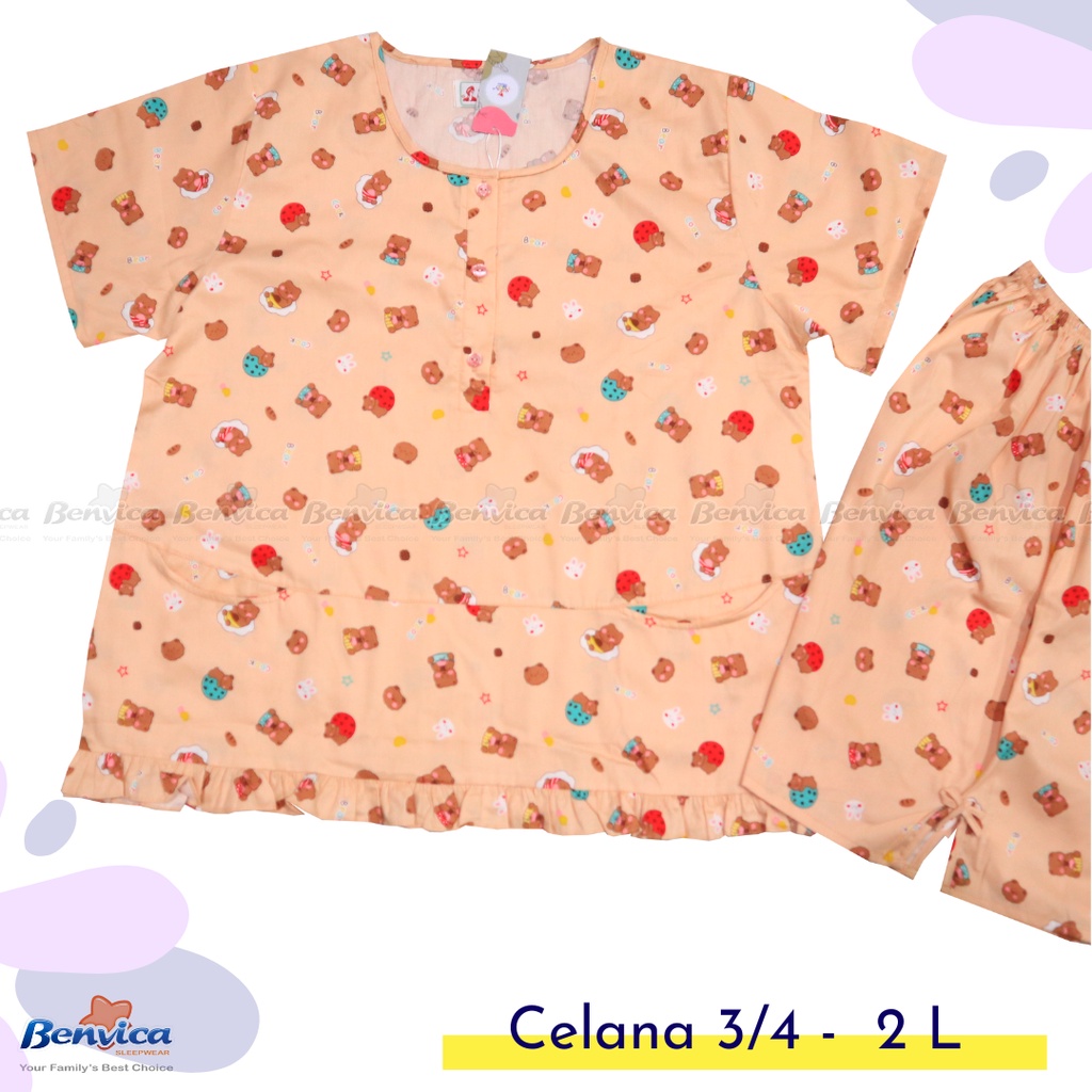 BAJU TIDUR CELANA PENDEK 2L SUNLY - B