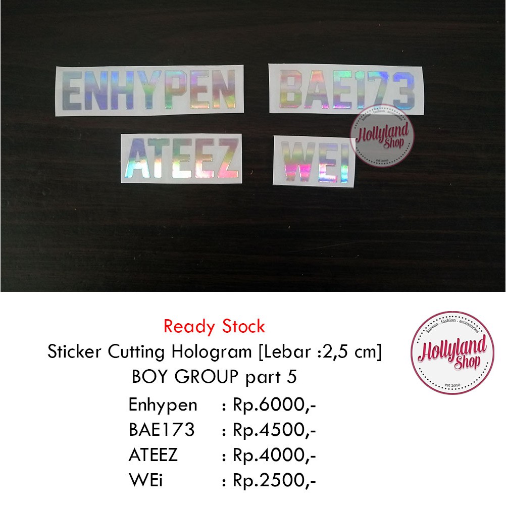 

Sticker Cutting Hologram BOY GROUP - ENHYPEN BAE173 ATEEZ WEi Unofficial