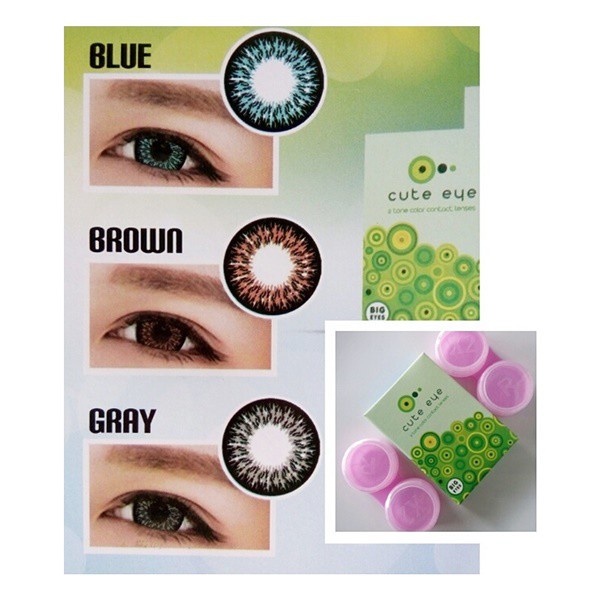 ❤ RATU ❤ Softlens Cute Eye 2 Tone Dia 14.4 mm Big Eyes | Softlen Cuteeye By Irislab Normal