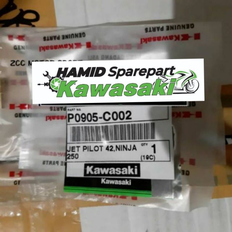 Pilot jet ukuran 42 ninja 250 original kawasaki KGP