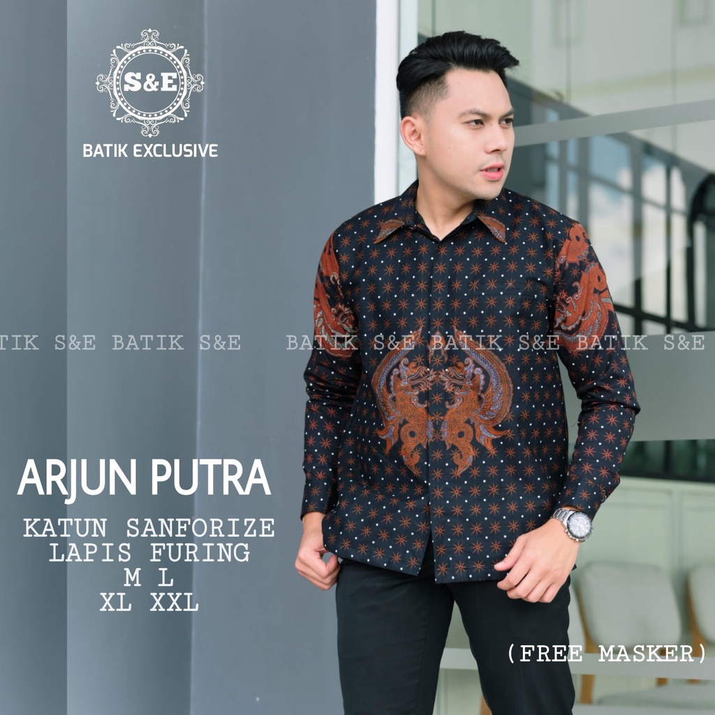 KEMEJA BATIK HIJAU LUMUT batik pria lengan panjang modern kemeja batik premium SE BATIK