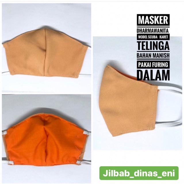 MASKER DHARMAWANITA BAHAN Manish  PAKAI FURING KARET TELINGA