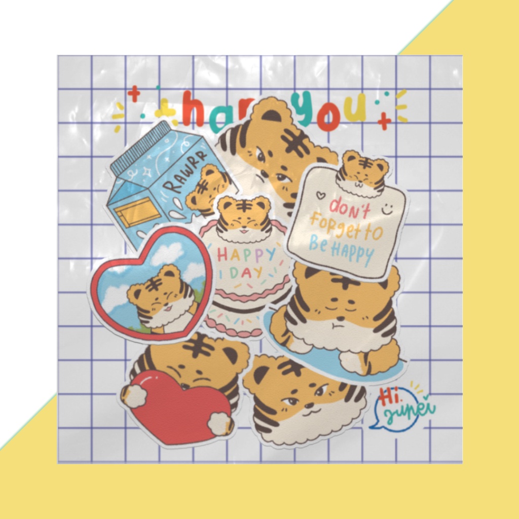 

stiker dekorasi gambar hewan lucu (sticker decoration)