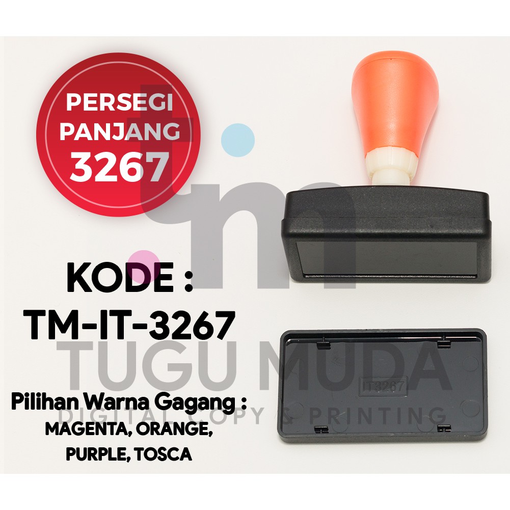 

Gagang Stempel Flash PERSEGI PANJANG 3267 (32x67mm) -TM-IT-3267