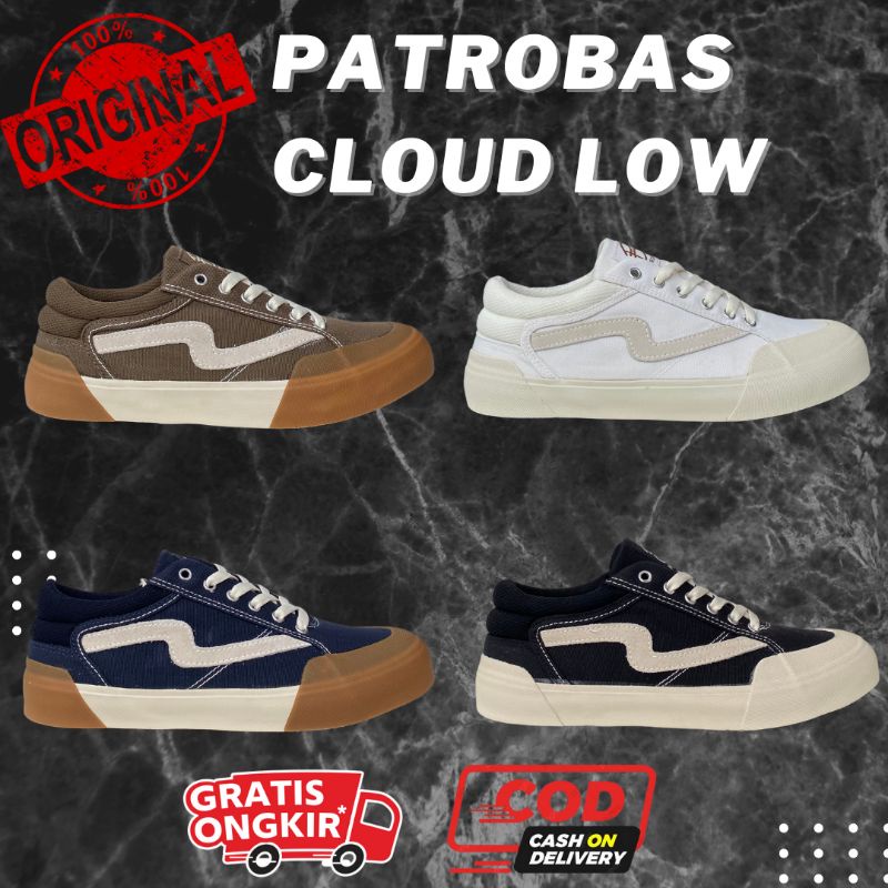 Patrobas cloud low original black white, all white, navy, olive
