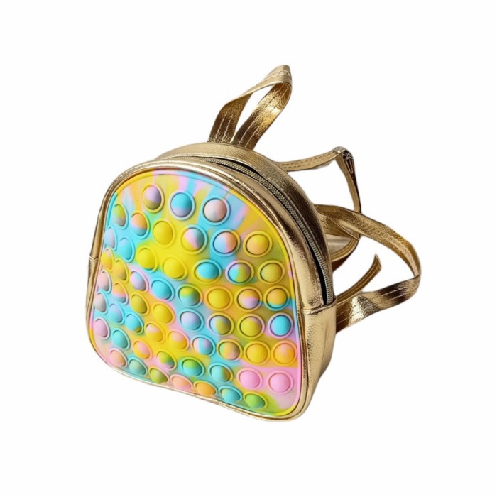 Tas Ransel Pop It Anak Tas Pop Its Anak Viral Tas Ransel Sekolah Main - GOLD