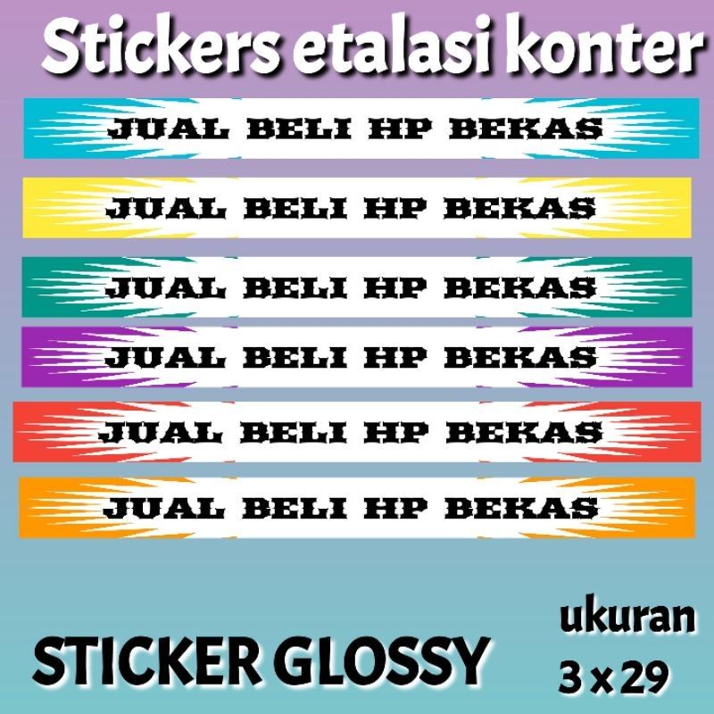 

STICKER ETALASI LIST KONTER AJ72