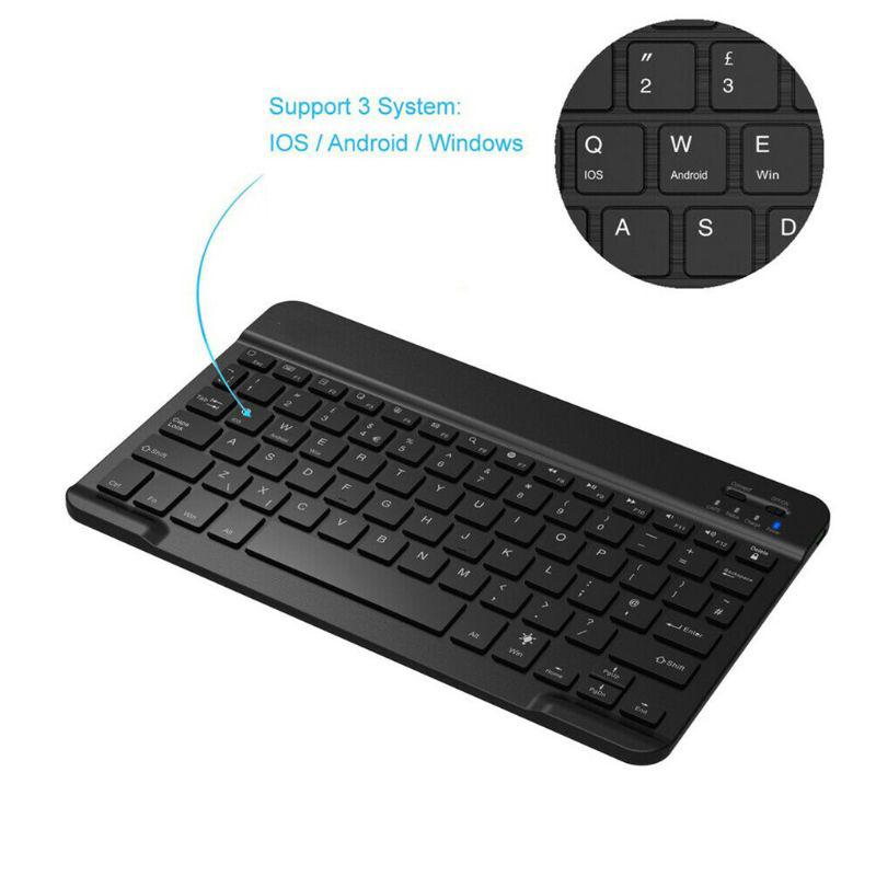 Universal Rechargeable Wireless Bluetooth Keyboard with