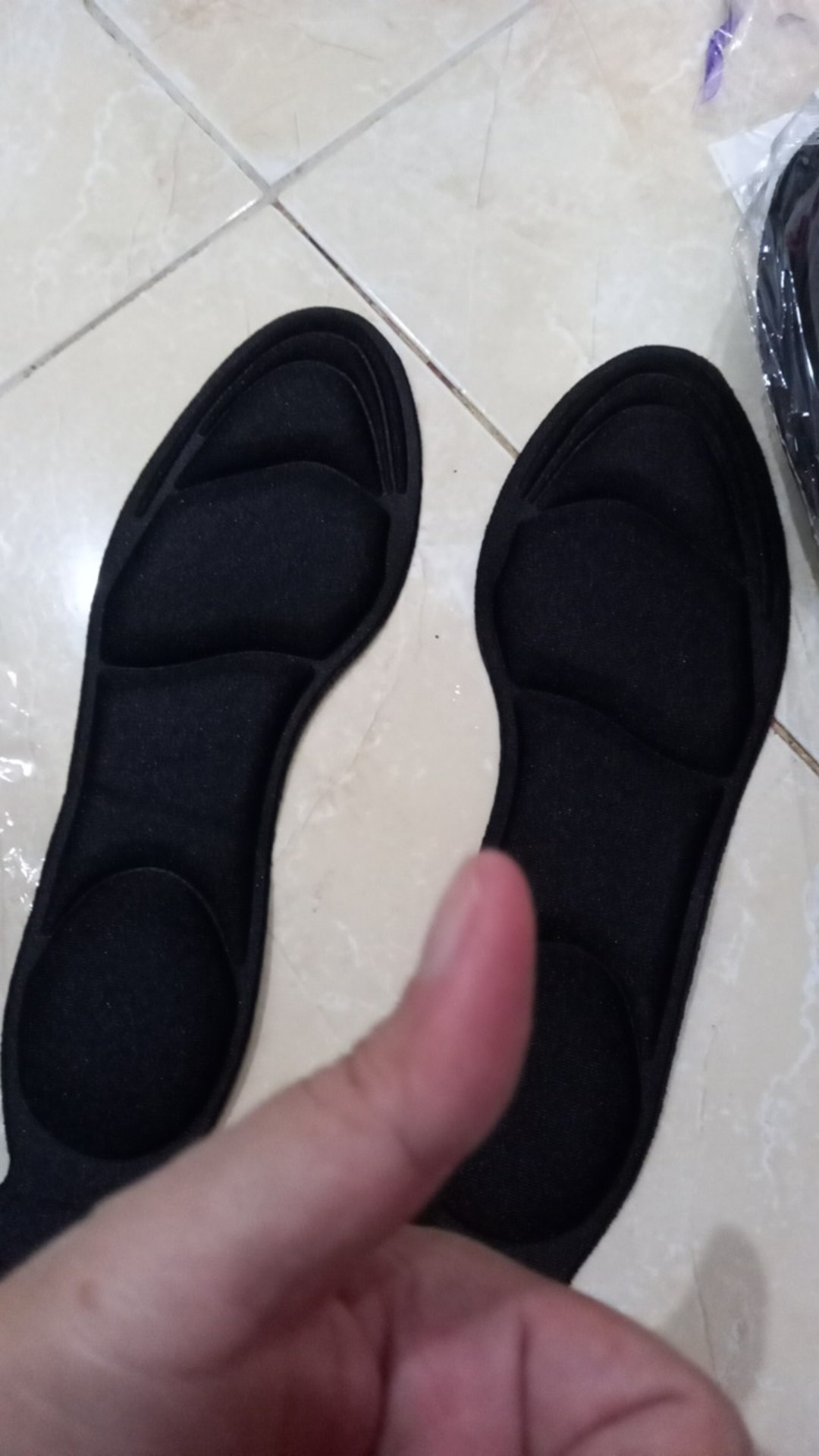 [daily Use] - Insole Pad Alas Kaki Wanita High Heels Breathable Anti Slip 1 Pair - 169d - Black