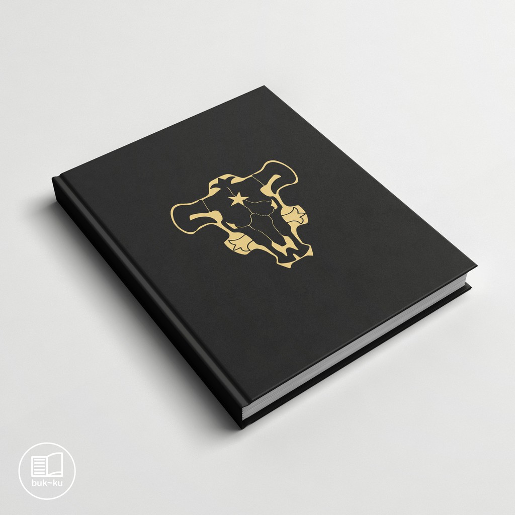 Buku custom black bull black clover asta anime notebook