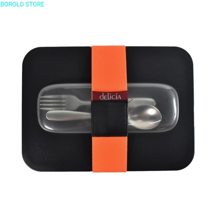 Tempat Makan Delicia Storage Box Wadah Untuk Bekal Makanan Lunch Box - Hitam