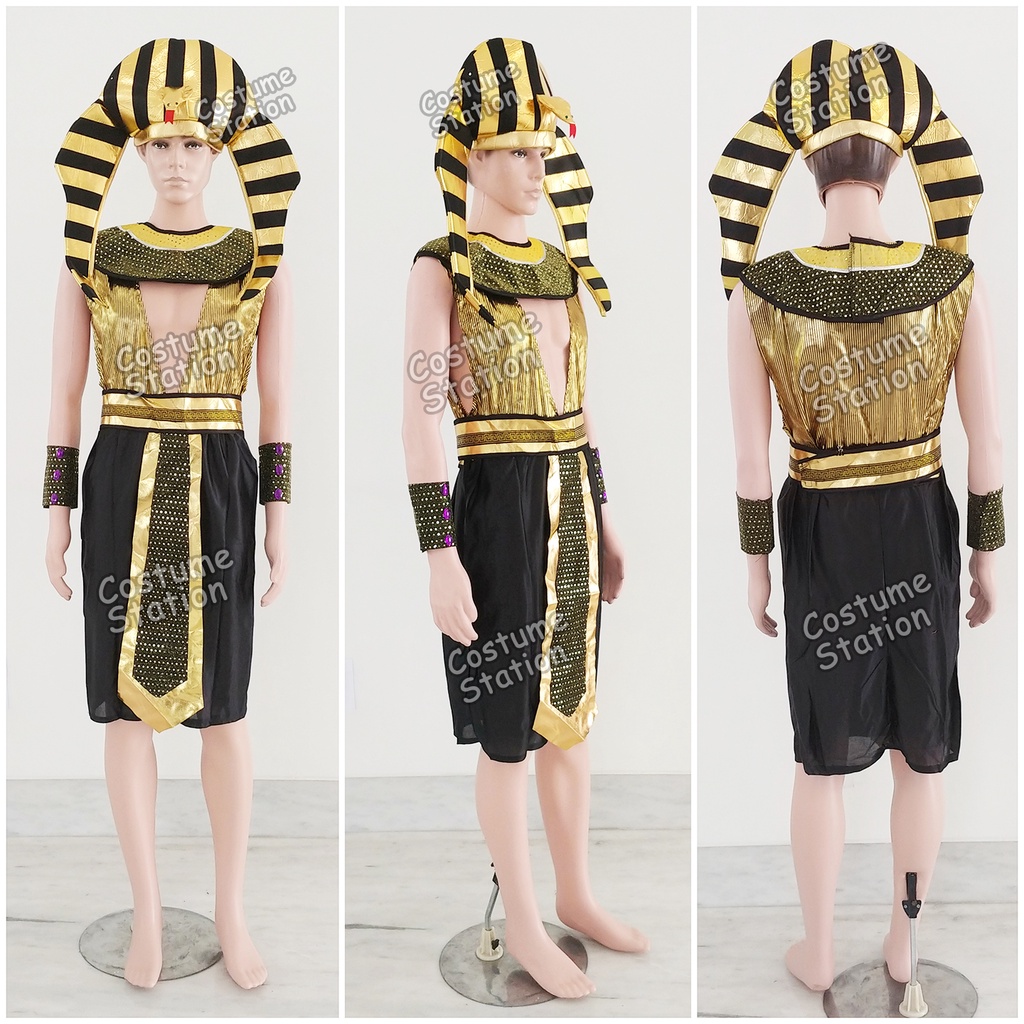 Kostum Firaun Mesir / Costume Pharaoh Egypt Halloween dewasa pria laki