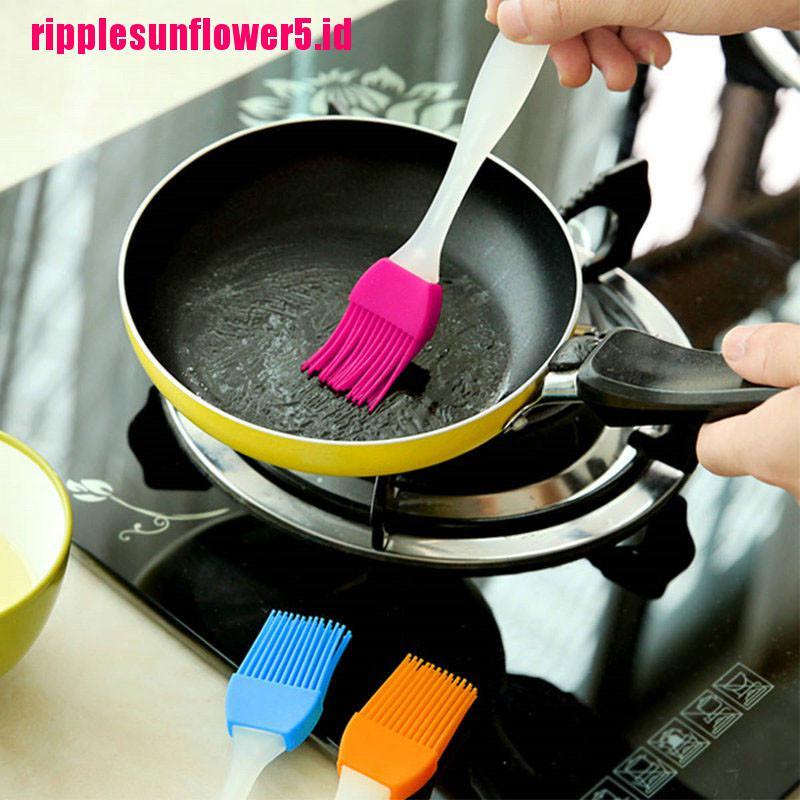 # Kaos T-Shirt Wanita Lengan Pendek Motif Print #Kuas Minyak Bahan Silikon Tahan Panas Untuk BBQ