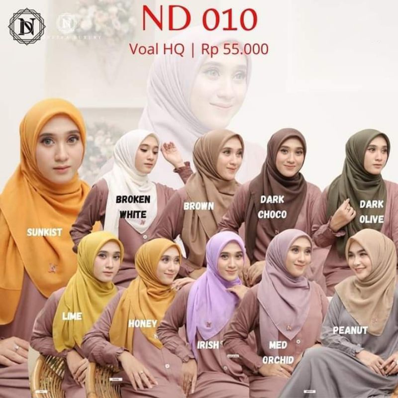 hijab nadheera tipe N010 |nadheera segiempat