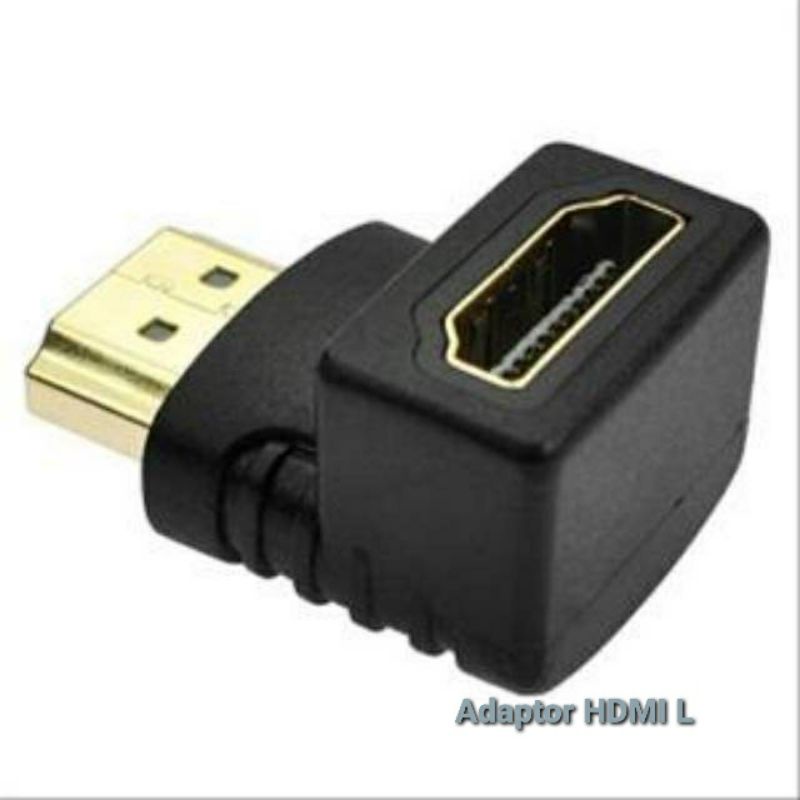 HDMI To HDMI Model L / Counverter HDMI Male To HDMI Famele /Adaptor/ Sambungan