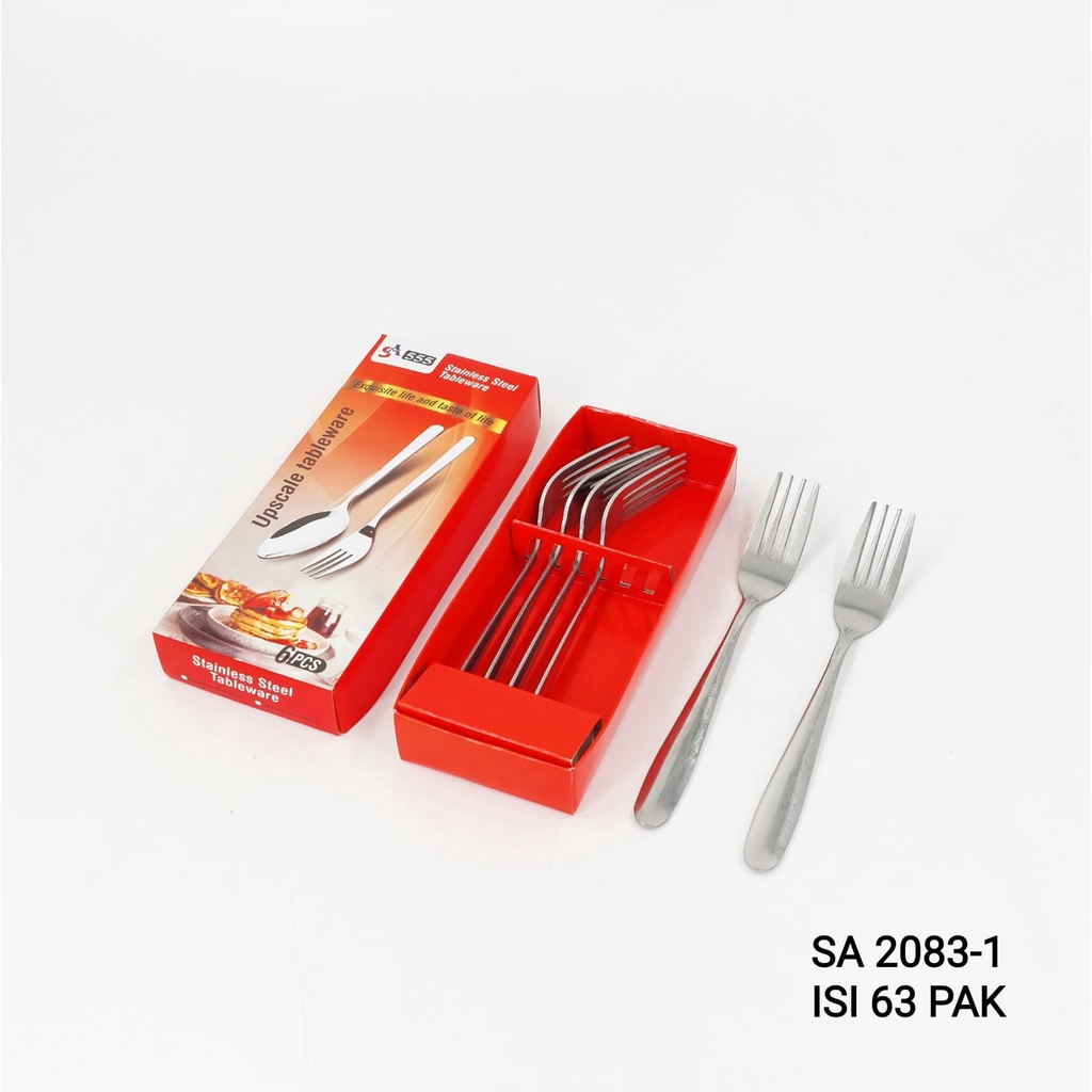 Sendok Makan Stainless Tebal atau alat makan 1 Set Isi 6