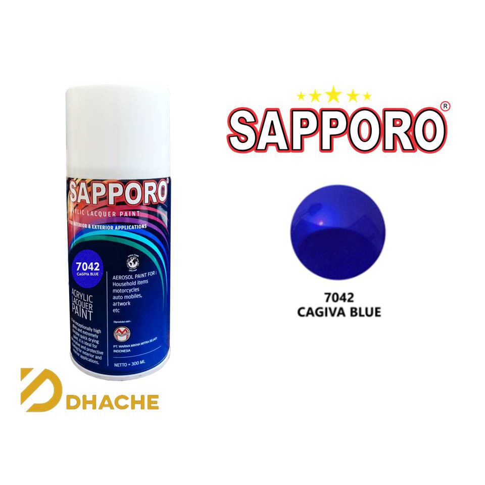 Cat Semprot Sapporo Spray 7042 Caviga Blue / Pylox / Pilox