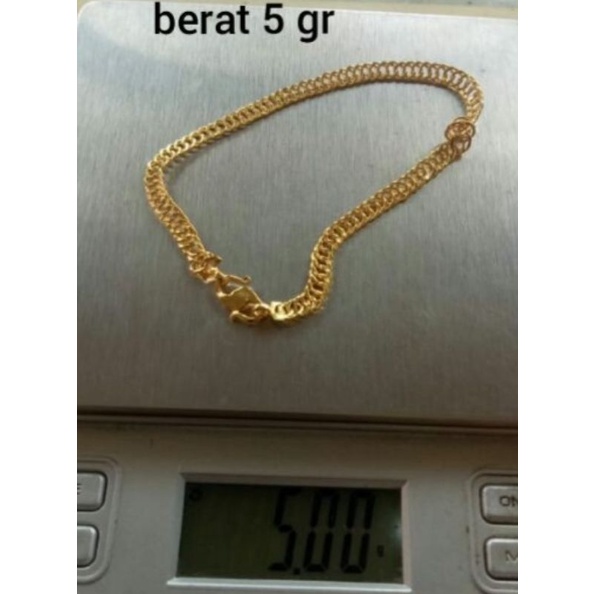 gelang lipan emas asli kadar 375