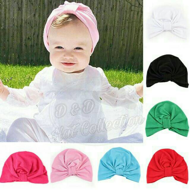 Topi Turban Bayi dan Anak Import Model India Bahan Cotton Elastic