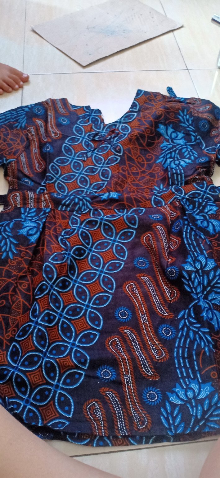 Baju Batik Anak Perempuan Umur 2-13 Tahun Terbaru / Dress Anak Batik Lengan Pendek Anak Cewek Murah