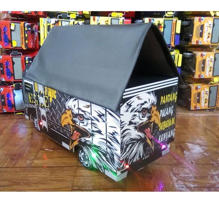 Terbaru.. Mainan Miniatur Truk Oleng Elang 42 CM Canter Mania Truk Tampan