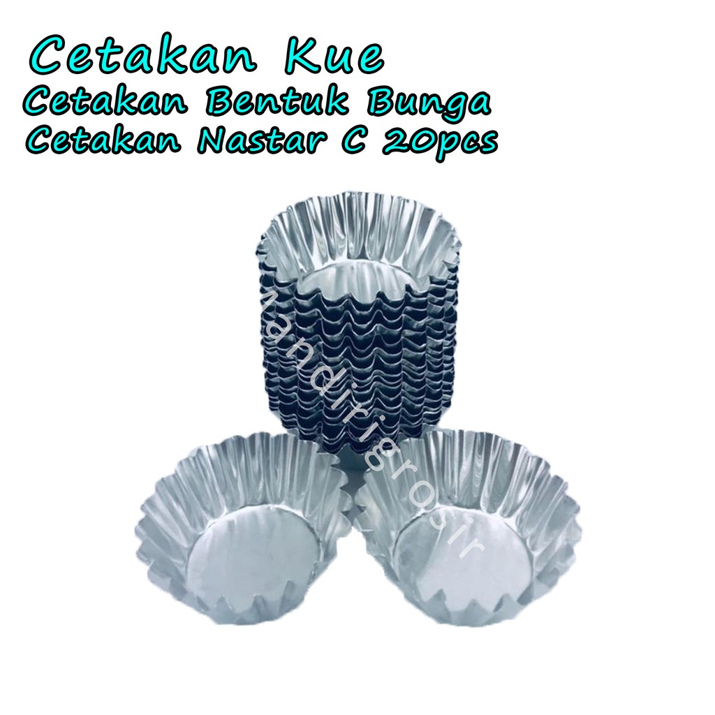 Cetakan Bentuk Bunga *Cetakan * Cetakan Kue * Nastra C * 20pcs