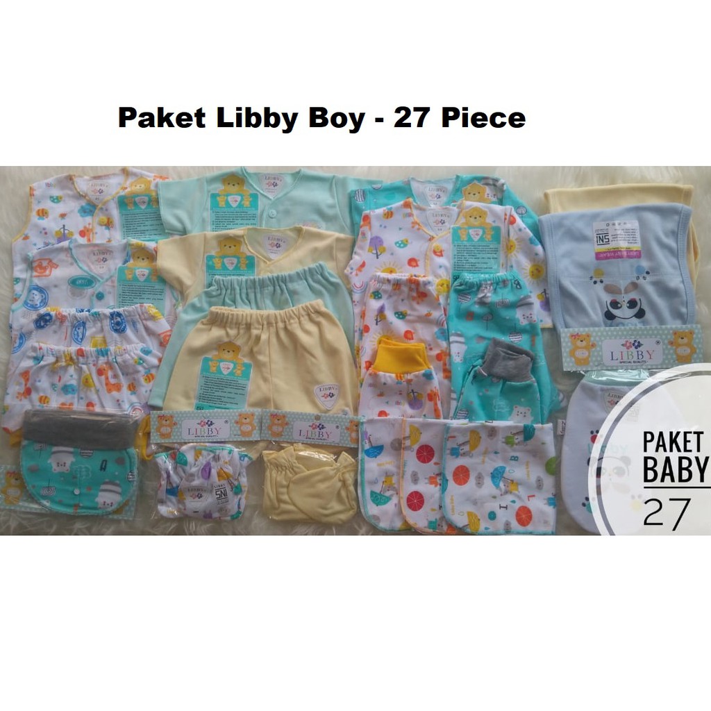 Libby Paket Baby New Born - Pakainan Bayi 27pc