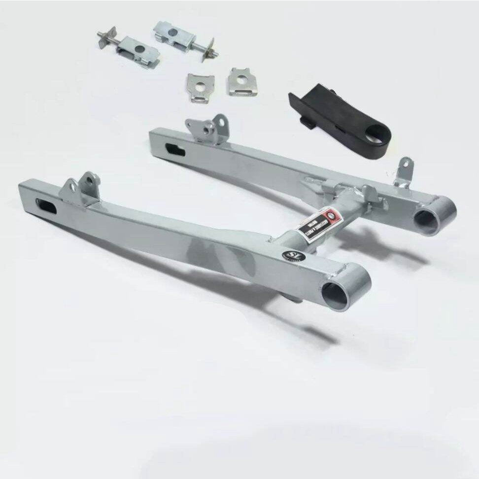 SWING ARM KAZE R SILVER STANDARD + KARET + SETELAN RANTAI TEBAL