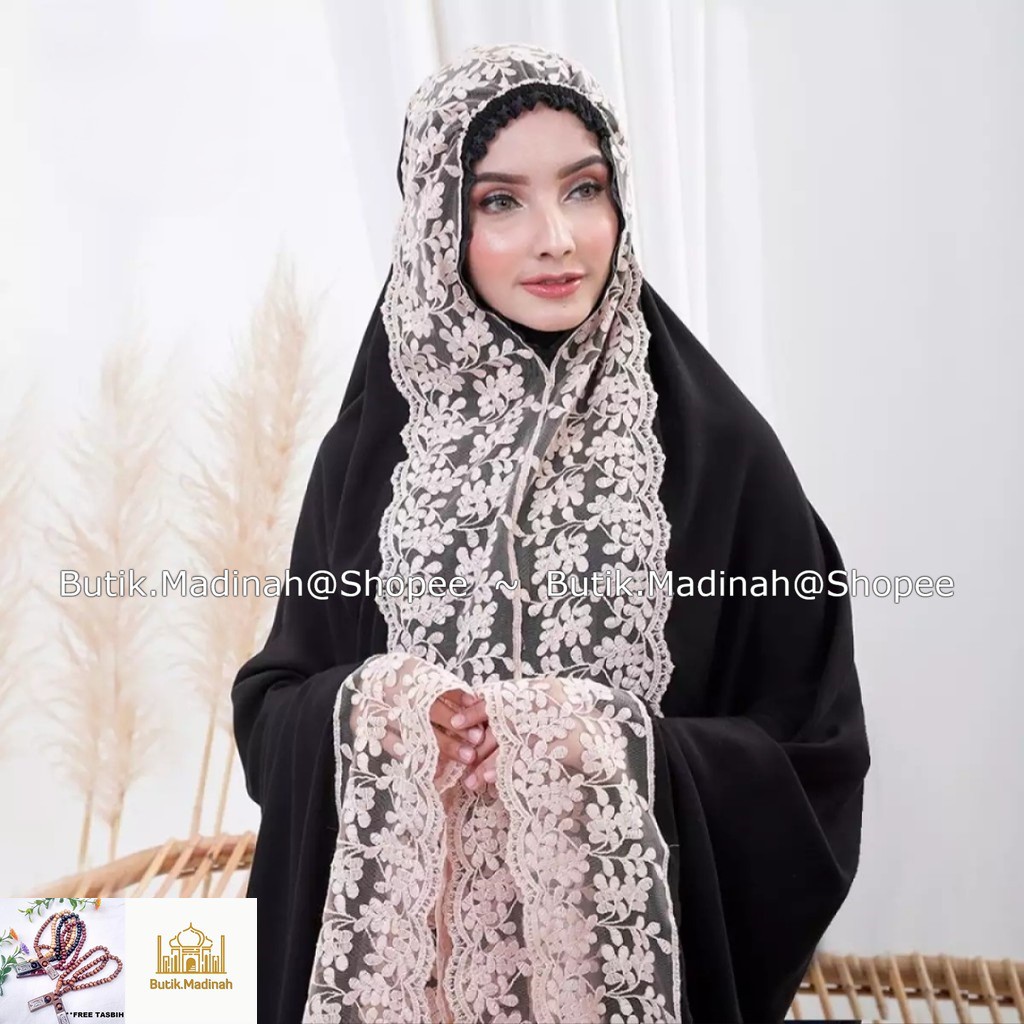 BUTIK.MADINAH MUKENA DEWASA SHIREEN RENDA MEWAH PREMIUM JUMBO