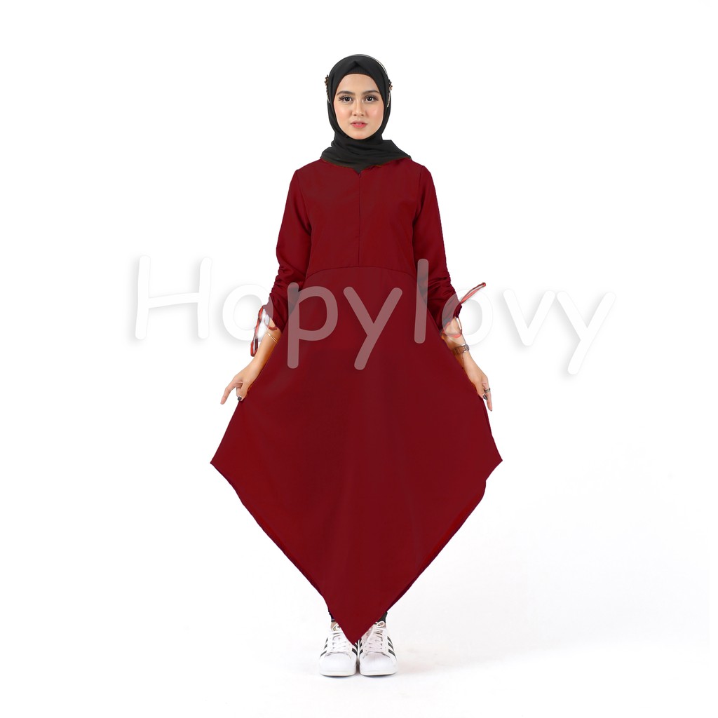 HOPYLOVY - Baju Tunik Wanita Muslimah Terbaru Rafina