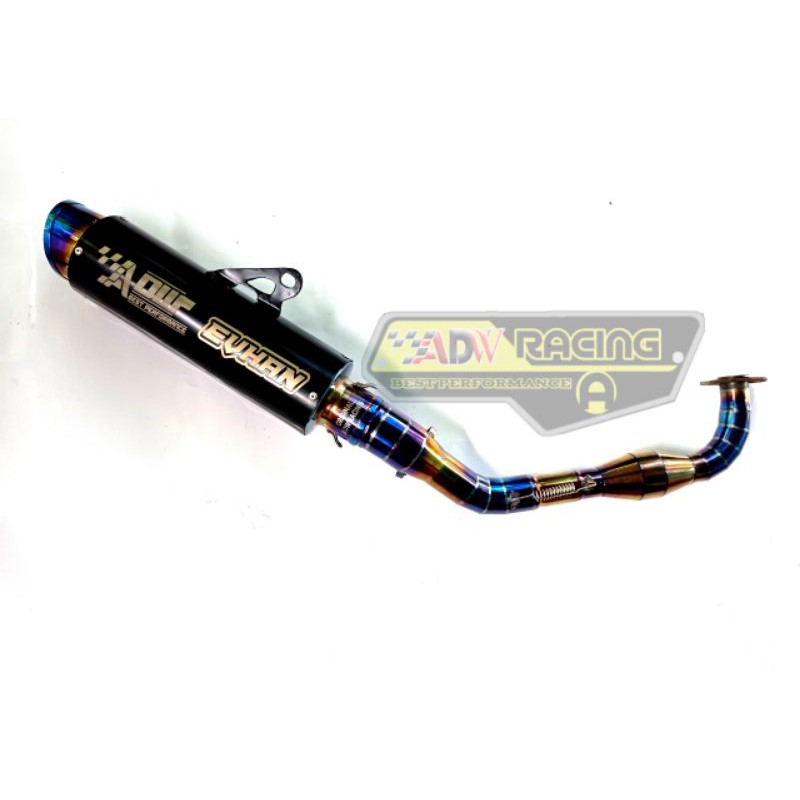 Knalpot Racing Nmax Aerox Pcx Xmax beat Vario Dll Original Adw Exhaust KT1 Coating
