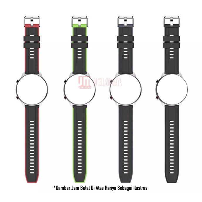 SSR Tali Jam 22mm Watch Strap Huawei Watch GT 2 Pro / GT2 Pro / GT 2e - Rubber Silikon Sporty