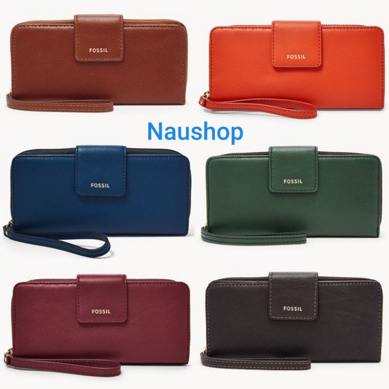 Dompet MADISON ZIP CLUTCH original Black Brown Fig Spruce Twilight Red Brick Claret