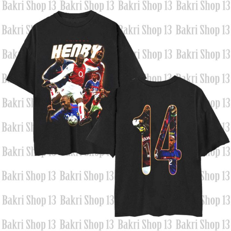 France Thierry HENRY T-shirt/Kaos Bola Thierry Henry Legend Of Arsenal Unisex