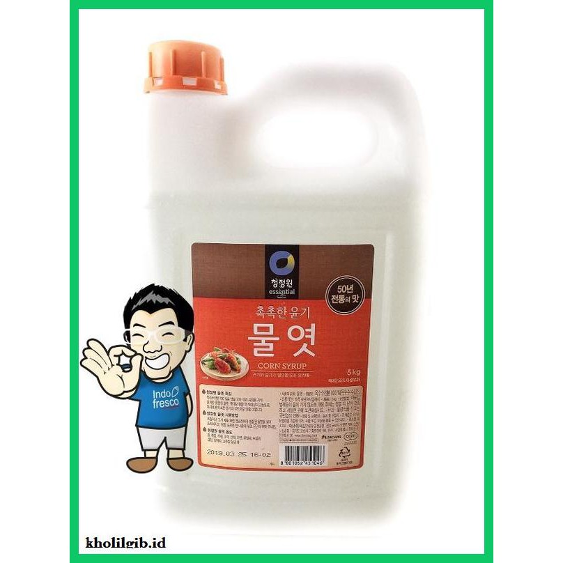 

gnidderdsaus- daesang chung jung one corn syrup- mulyot- sirup jagung 5kg -asliiiiii.