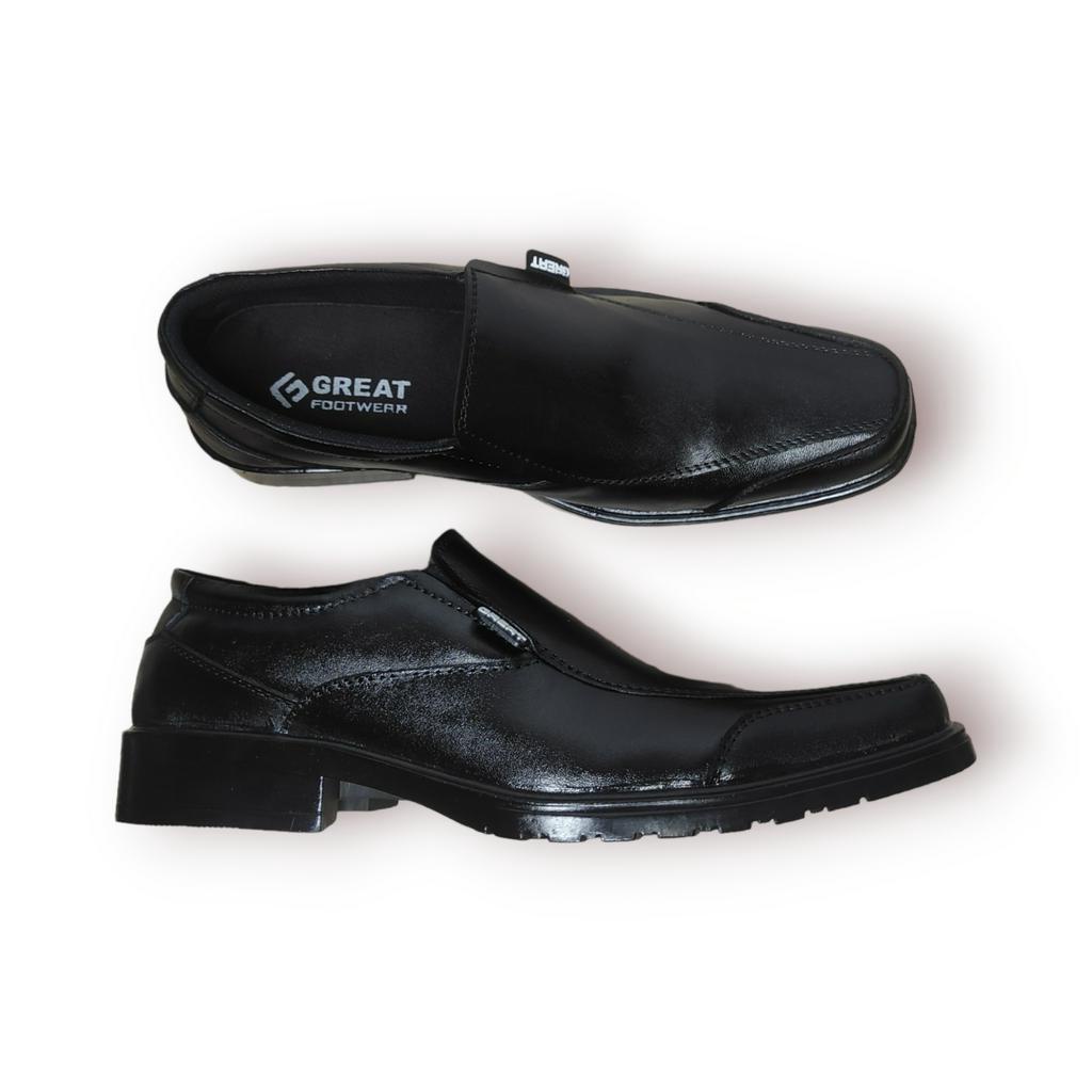 BIG SIZE Sepatu Pantofel Pria Kulit Asli Sepatu Oxford Pria Kerja Kantor Kasual Formal Anti Licin