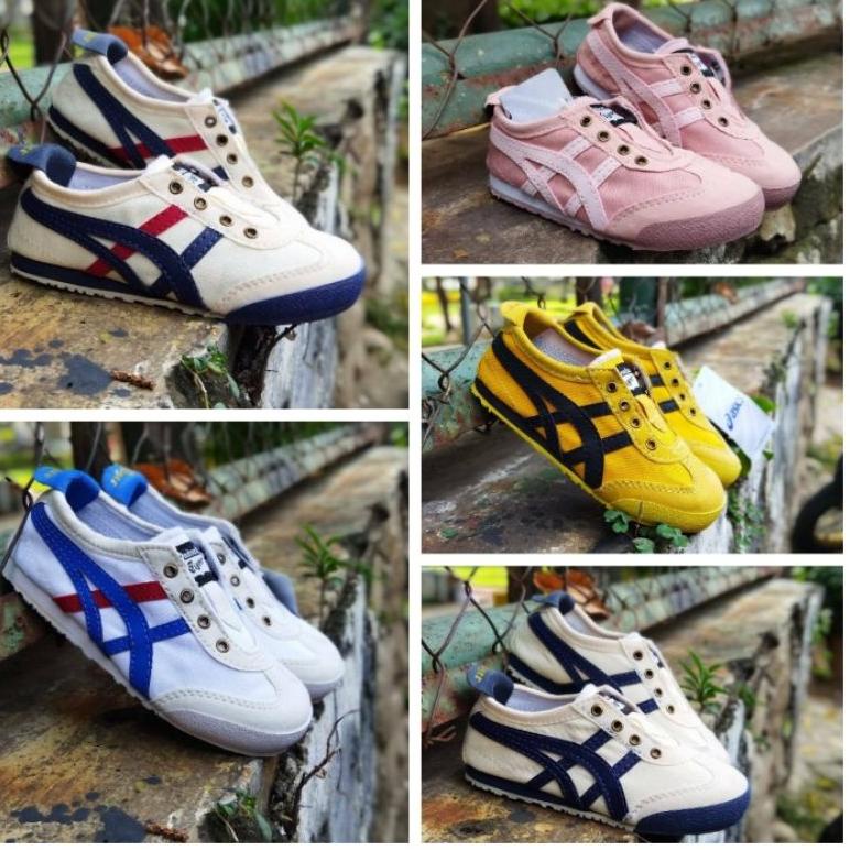 Pasti Puas Sepatu Anak Onitsuka Asics Tiger Slip on (tanpa tali) 
