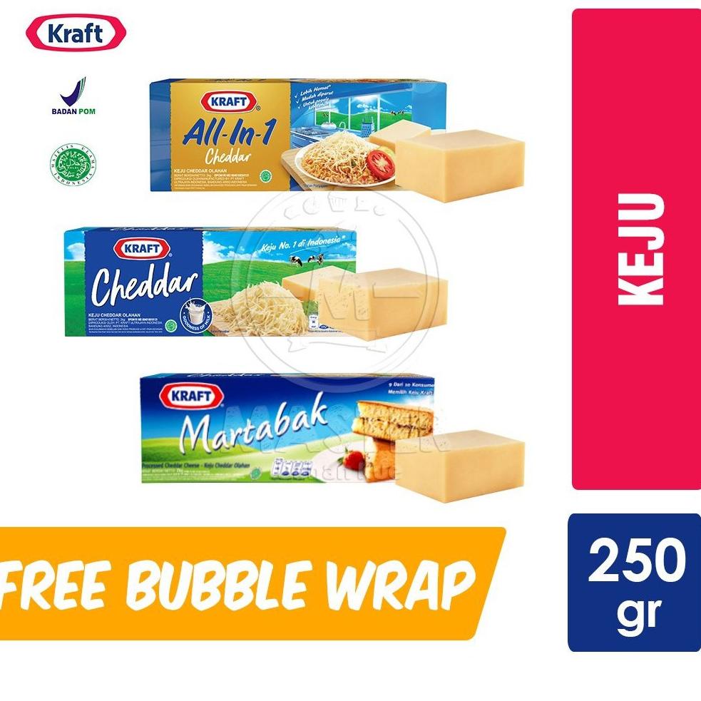 

[KODE PRODUK TC7DL5455] Kraft cheddar / Martabak 250gr