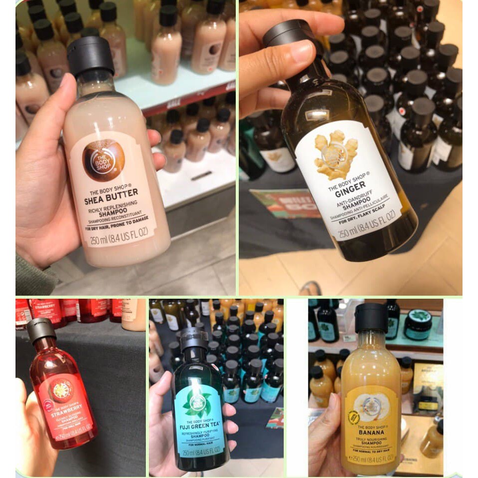 The Body Shop – Shower Gel Edition 250ml - GINGER/ZESTY LEMON/COOL CUCUMBER/MANGO/SATSUMA/OLIVER/FUJ