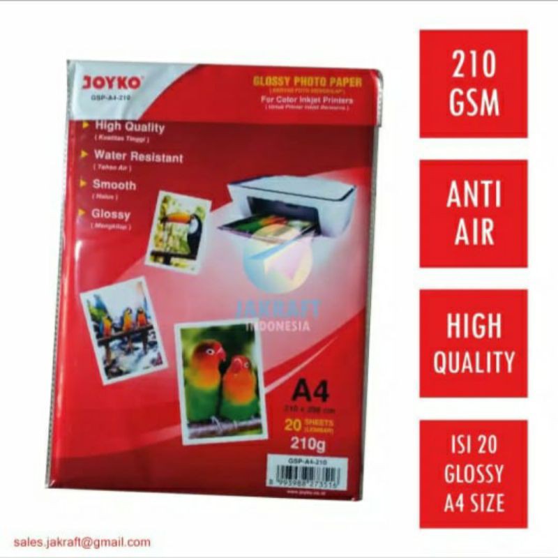 

KERTAS FOTO JOYKO 210 GRAM