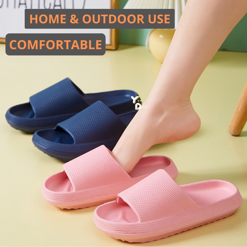 Sendal Korea Selop Karet Universal Polos EVA Anti Slip &amp; Air Empuk Fleksibel Unisex BERKUALITAS - Sendal Flip-Flop