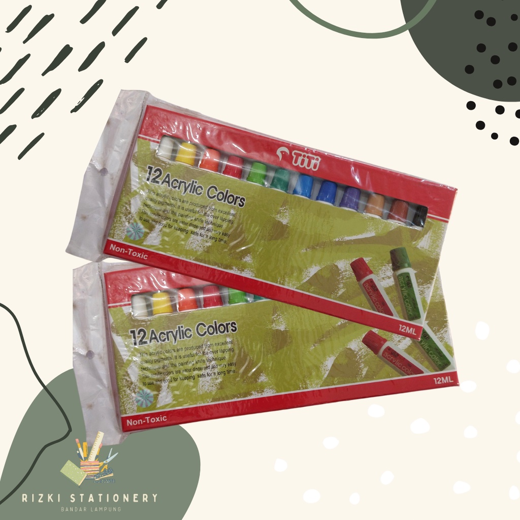 

Cat Akrilik / Acrylic Colors TITI 12 warna
