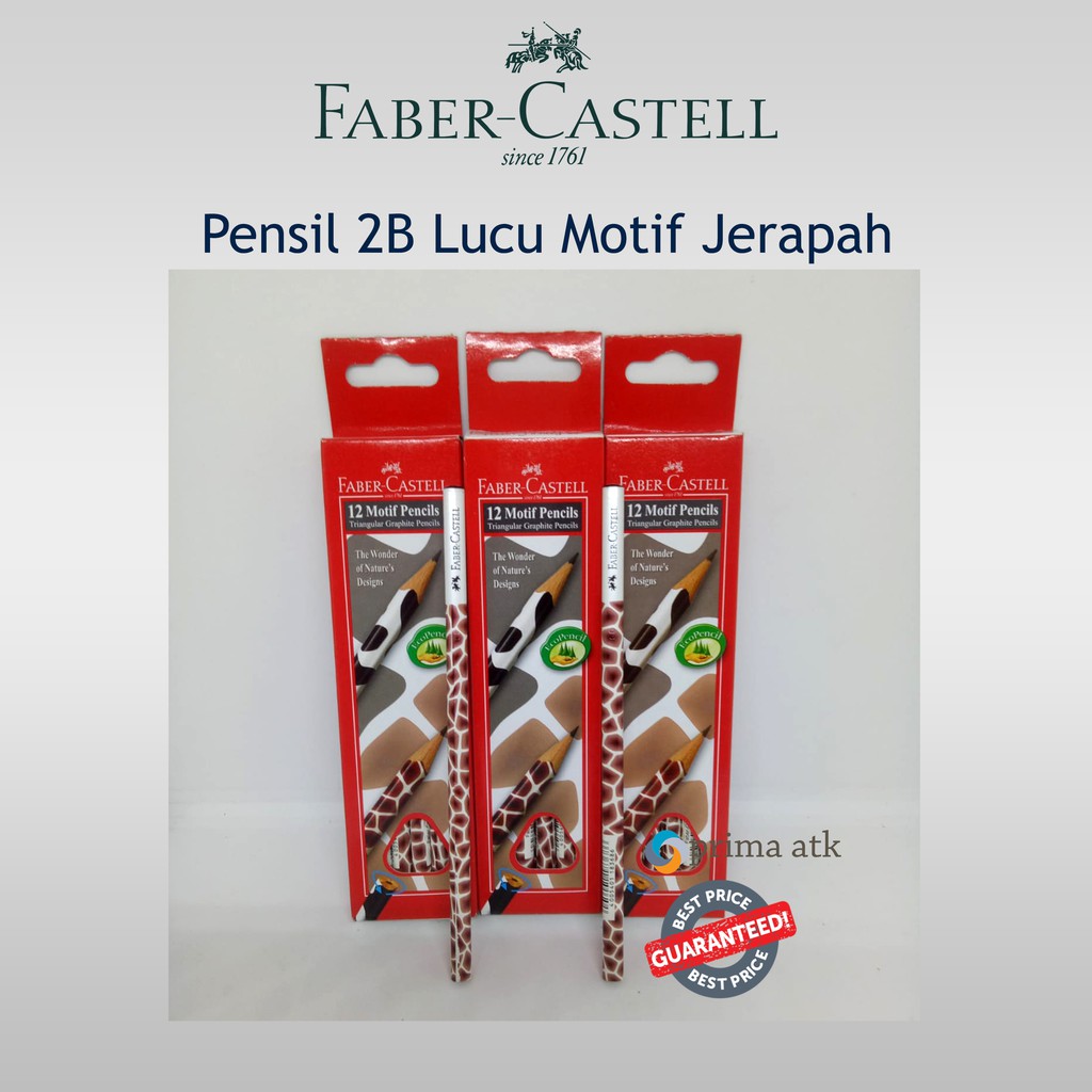

[DISKON ECER] PENCIL PENSIL 2B KARAKTER FABER CASTELL 1 LUSIN PACK WARNA HITAM MURAH ASLI LUCU UNIK