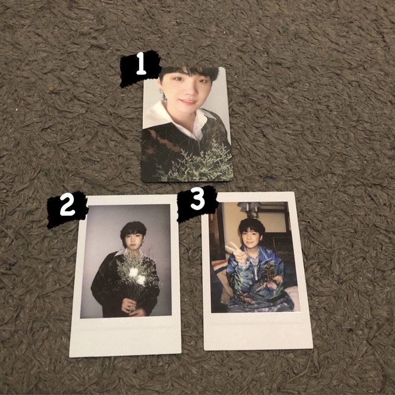 sharing pc photocard suga yoongi deco kit bts