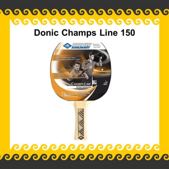 Donic Champs Line 150 Premade Bet Rakitan Bat Tenis Meja Kayu